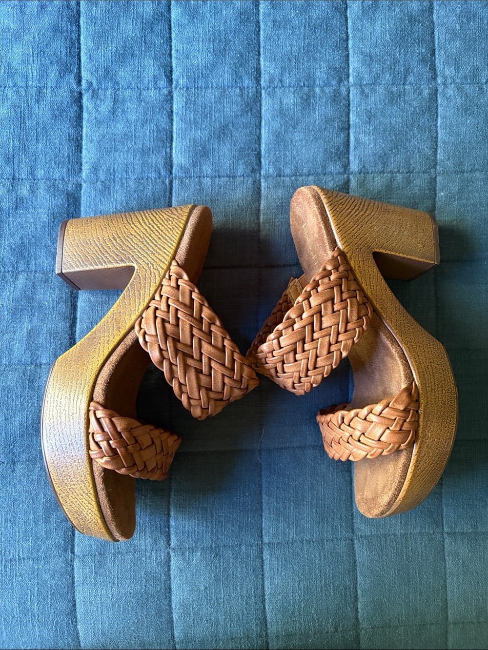 House of Harlow 1960 Braided Clog Platform Sandals - Picture 4 of 6